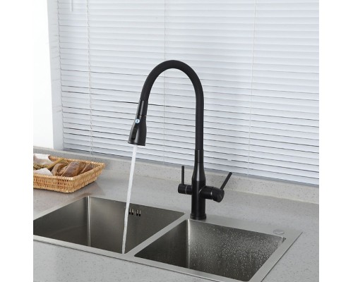 Смеситель для кухни Gappo G4399-66 Черный матовый