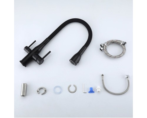 Смеситель для кухни Gappo G4399-66 Черный матовый