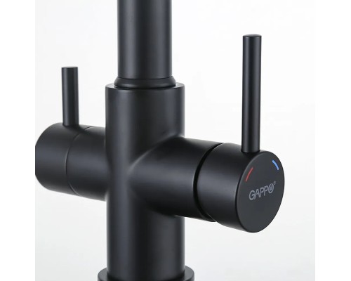 Смеситель для кухни Gappo G4398-66 Черный матовый