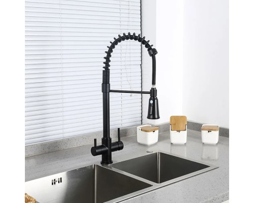 Смеситель для кухни Gappo G4398-66 Черный матовый