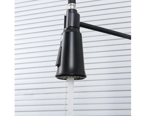 Смеситель для кухни Gappo G4398-66 Черный матовый