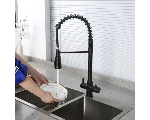 Смеситель для кухни Gappo G4398-66 Черный матовый