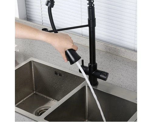 Смеситель для кухни Gappo G4398-66 Черный матовый