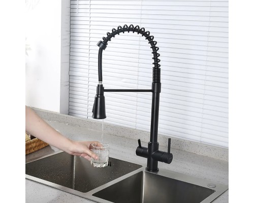 Смеситель для кухни Gappo G4398-66 Черный матовый