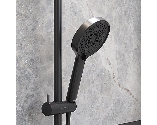 Душевая система Damixa Apollo 947730300 Черная матовая