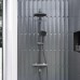 Душевая система Damixa Jupiter 977810300 с термостатом Черная матовая