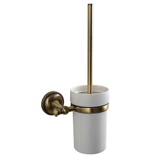 Ершик для унитаза Grampus Alfa GR-9513 Белый Античная латунь