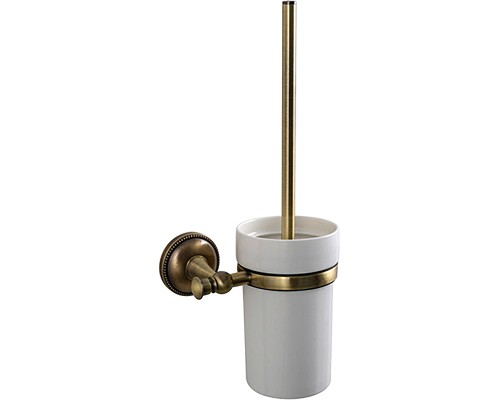 Ершик для унитаза Grampus Alfa GR-9513 Белый Античная латунь