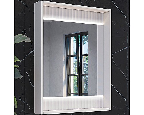 Зеркало Comforty 60 00-00001278 с подсветкой Белое с бесконтактным выключателем