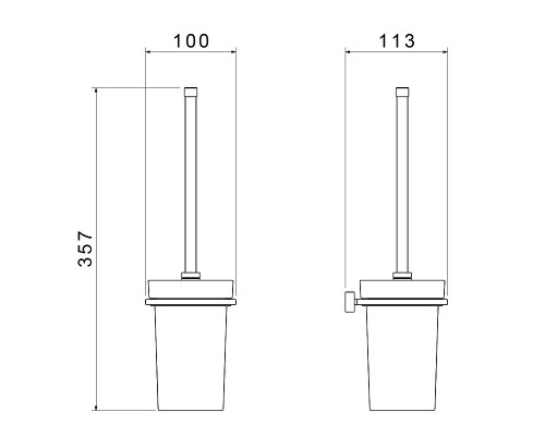 Ершик для унитаза Timo Torne 43061/00 Хром