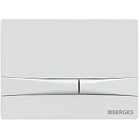Клавиша смыва Berges Novum F4 040054 Soft Touch Белая