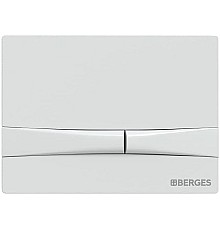 Клавиша смыва Berges Novum F4 040054 Soft Touch Белая