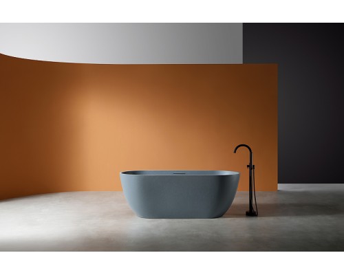 Ванна из искусственного камня Abber Frankfurt 170x75 AM9941G Серая без гидромассажа