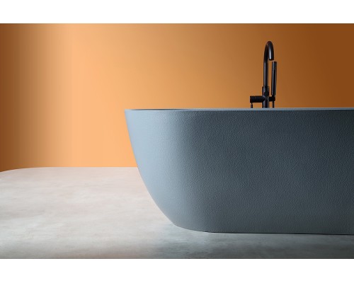 Ванна из искусственного камня Abber Frankfurt 170x75 AM9941G Серая без гидромассажа