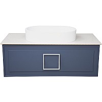 Тумба под раковину La Fenice Cubo 100 FNC-01-CUB-BG-100 подвесная Синяя матовая