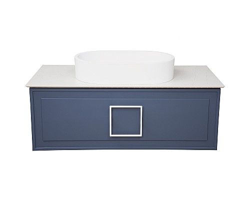 Тумба под раковину La Fenice Cubo 100 FNC-01-CUB-BG-100 подвесная Синяя матовая