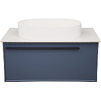 Тумба под раковину La Fenice Elba 80 FNC-01-ELB-BG-80 подвесная Синяя матовая