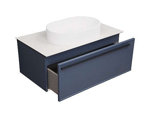 Тумба под раковину La Fenice Elba 80 FNC-01-ELB-BG-80 подвесная Синяя матовая