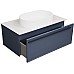 Тумба под раковину La Fenice Elba 80 FNC-01-ELB-BG-80 подвесная Синяя матовая