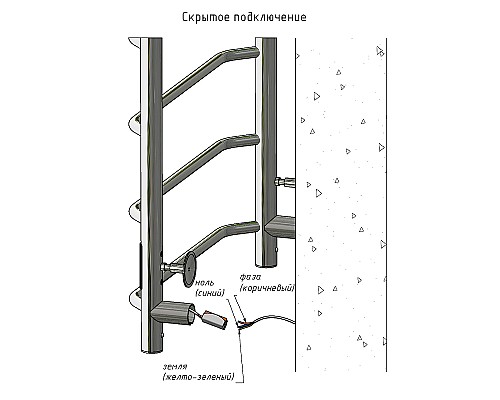 Электрический полотенцесушитель Тругор ПЭК 19 СП 80x50 Белый
