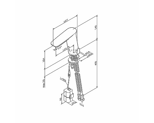 Смеситель для раковины AM.PM Inspire V2.0 F50A02322 Черный матовый Смеситель для раковины AM.PM Inspire V2.0 F50A02322 Черный матовый