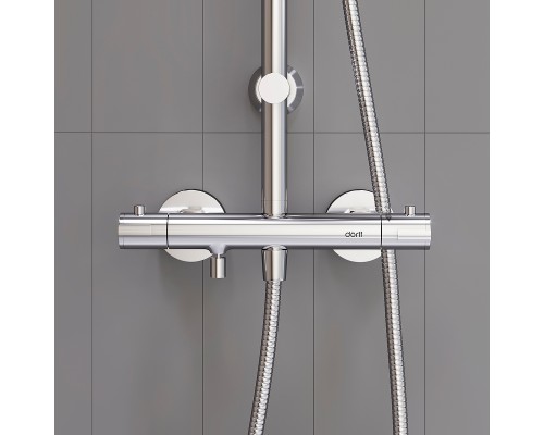 Душевая система Dorff Futura D0710500 с термостатом Хром