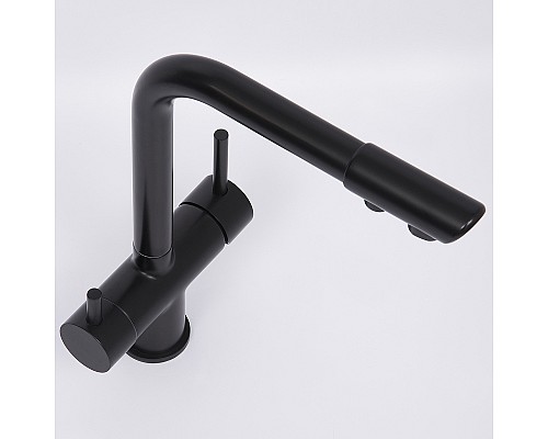 Смеситель для кухни WasserKRAFT A8367 Черный матовый
