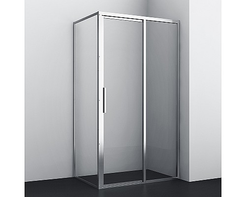 Душевая стенка WasserKRAFT Lopau 90 32S07-RP90 профиль Хром стекло прозрачное
