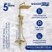 Душевая система WasserKRAFT 122 см с термостатом Золото матовое, арт. A199.198.201.BG
