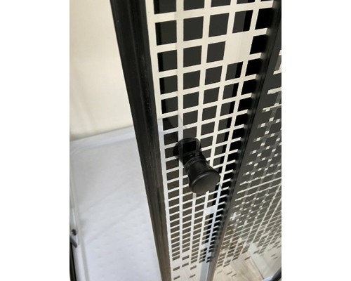 Душевой уголок Niagara Eco 100х80 NG-018-14Q BLACK профиль Черный стекло прозрачное с рисунком