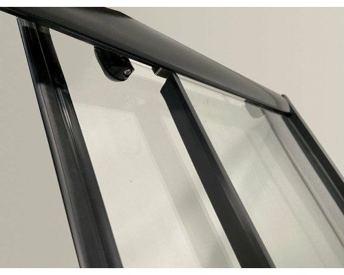 Душевой уголок Niagara Eco 100х80 NG-018-14Q BLACK профиль Черный стекло прозрачное с рисунком