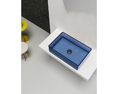 Раковина-чаша Abber Kristall 60 AT2803Saphir Синяя