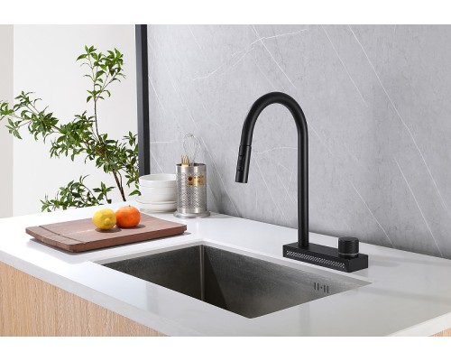 Смеситель для кухни Abber Wasser Kreis Черный матовый