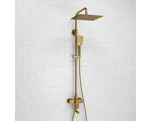 Душевая система WasserKRAFT A155.260.201.BG Золото матовое