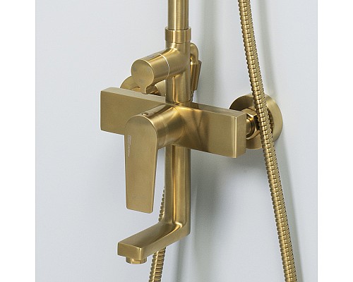Душевая система WasserKRAFT A155.260.201.BG Золото матовое