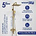 Душевая система WasserKRAFT A155.260.201.BG Золото матовое