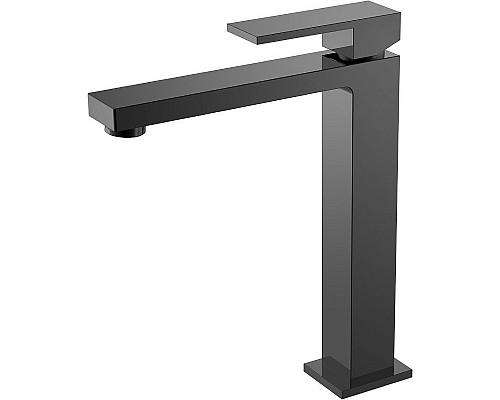 Смеситель для раковины Boheme Qubic 472-SGM Оружейная сталь глянцевая