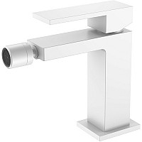 Смеситель для биде Boheme Qubic 476-MW Белый матовый