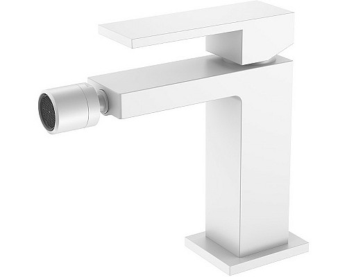Смеситель для биде Boheme Qubic 476-MW Белый матовый
