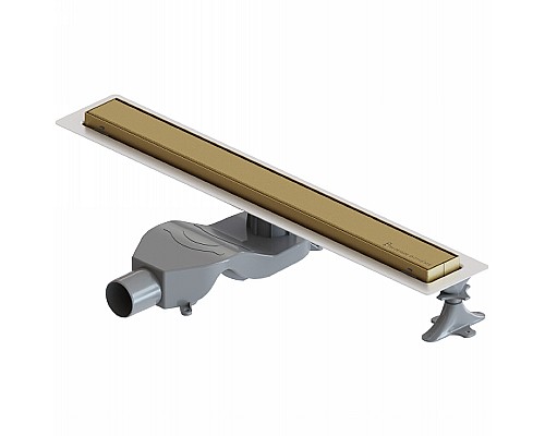 Душевой лоток Boheme Premium Linear 60 982-60-MG с решеткой Золото матовое Душевой лоток Boheme Premium Linear 60 982-60-MG с решеткой Золото матовое