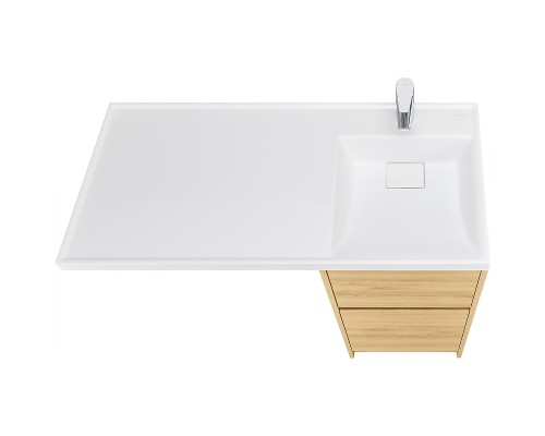 Тумба под раковину Aquaton Лондри 105 1A267001LH0C0 Дуб Сантана без фасада