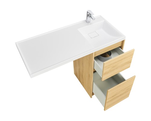 Тумба под раковину Aquaton Лондри 105 1A267001LH0C0 Дуб Сантана без фасада