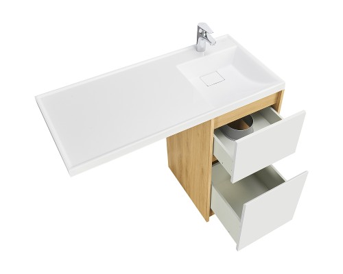 Тумба под раковину Aquaton Лондри 105 1A267001LH0C0 Дуб Сантана без фасада
