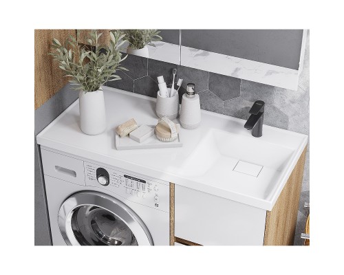 Тумба под раковину Aquaton Лондри 105 1A267001LH0C0 Дуб Сантана без фасада