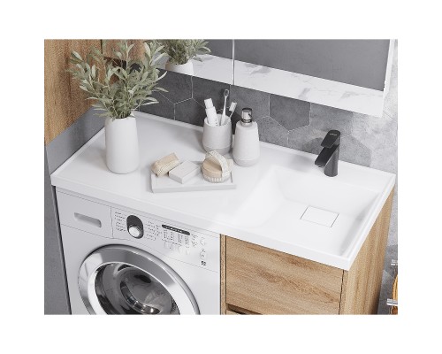 Тумба под раковину Aquaton Лондри 105 1A267001LH0C0 Дуб Сантана без фасада