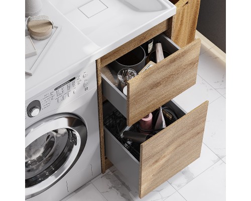 Тумба под раковину Aquaton Лондри 105 1A267001LH0C0 Дуб Сантана без фасада