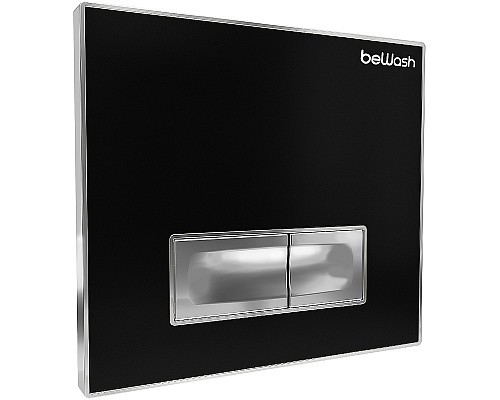Клавиша смыва beWash Vago P05BC 500RZVP0500SYC000001 Черное стекло Хром