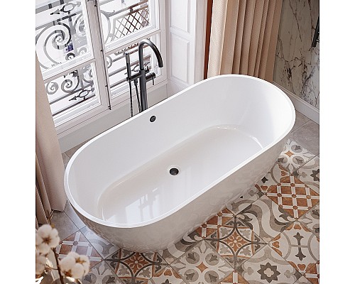 Ванна из искусственного камня STWORKI Берген 160х75 ФР-00014095 без гидромассажа