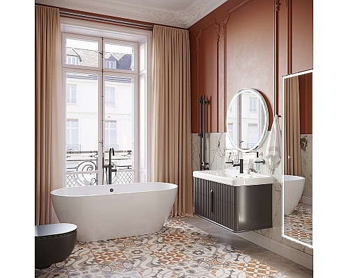 Ванна из искусственного камня STWORKI Берген 160х75 ФР-00014095 без гидромассажа