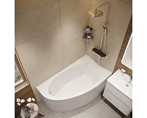 Акриловая ванна STWORKI Ноттвиль 160x90 R без гидромассажа